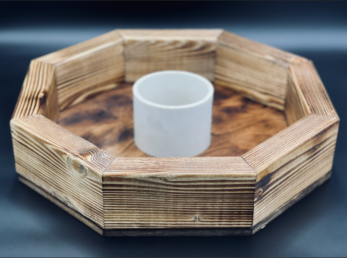 Octagon washer pit boxes/stained Alternativepong