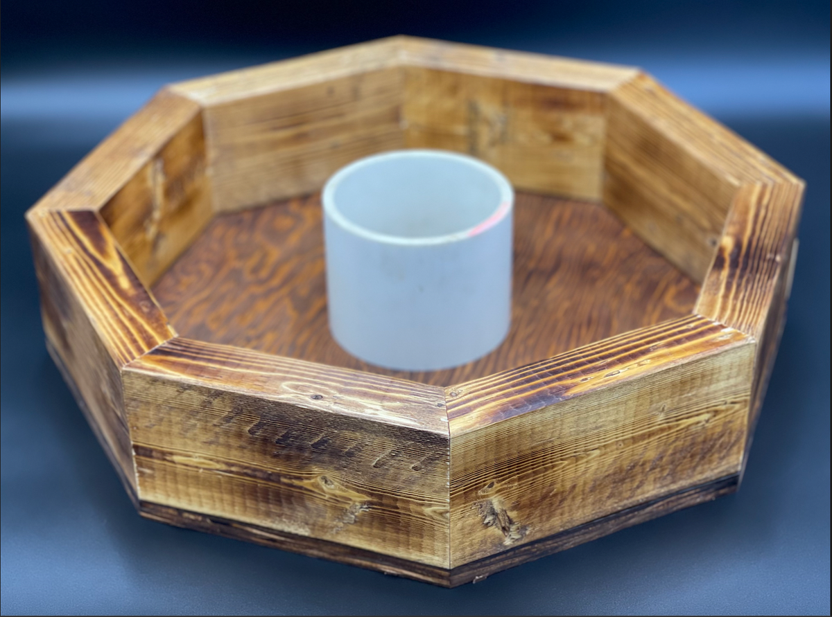 Octagon washer pit boxes/stained Alternativepong